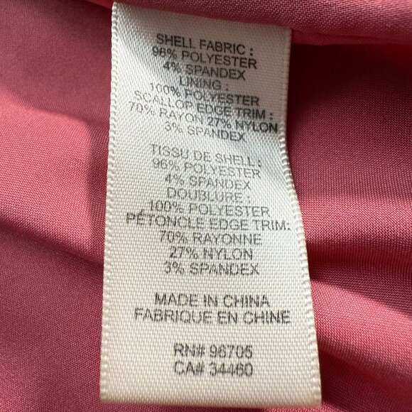 Rebecca Taylor Size 8 Women's Sleeveless Textured Pink Fit & Flare Dress - Picture 5 of 11